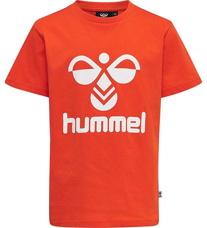 Hummel T-shirt - hmlTres - Cherry Tomato Hummel T-shirt - hmlTres - Cherry Tomato