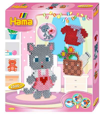 Boîte de perle Hama Midi - 2500 pces - Chat mignon Boîte de perle Hama Midi - 2500 pces - Chat mignon