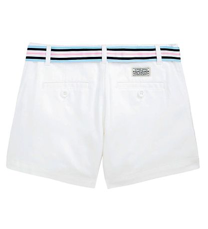 Polo Ralph Lauren Shorts - Classics - Hvid m. Bælte Polo Ralph Lauren Shorts - Classics - Hvid m. Bælte