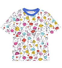 Marni T-shirt - Hvid m. Blomster Marni T-shirt - Hvid m. Blomster
