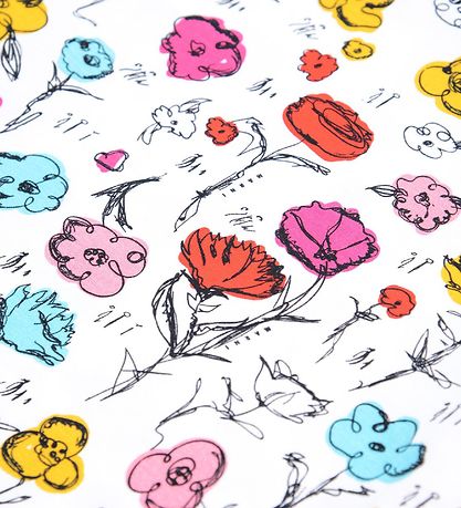Marni T-shirt - Hvid m. Blomster Marni T-shirt - Hvid m. Blomster