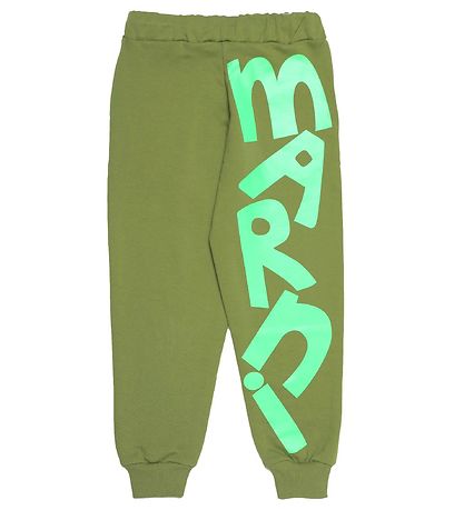 Marni Sweatpants - Khaki/Neongrøn