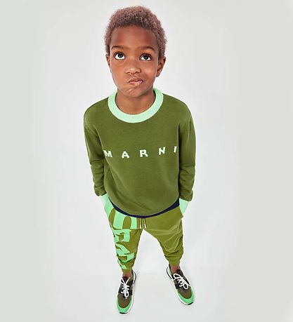 Marni Sweatpants - Khaki/Neongrøn