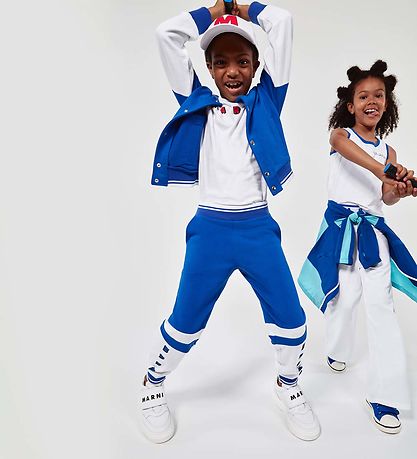 Marni Cardigan - Blå/Hvid