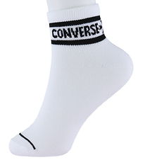 Converse Strømper - 6-pak - Quarter - Hvid m. Print