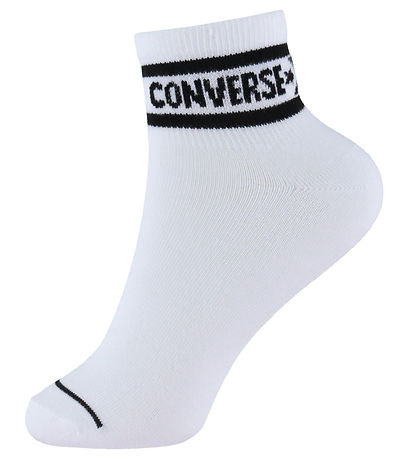 Converse Strømper - 6-pak - Quarter - Hvid m. Print