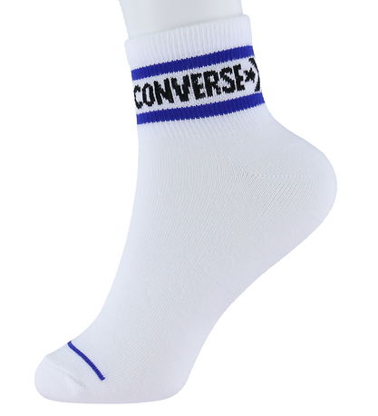 Converse Strømper - 6-pak - Quarter - Hvid m. Print