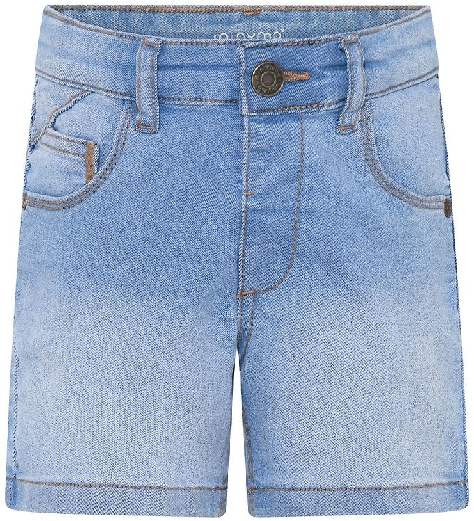 Minymo Børne Shorts i økologisk bomuld - Light Dusty Blue - 110