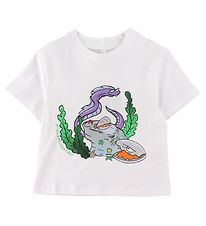 Stella McCartney Kids T-shirt - Hvid m. Tryk Stella McCartney Kids T-shirt - Hvid m. Tryk