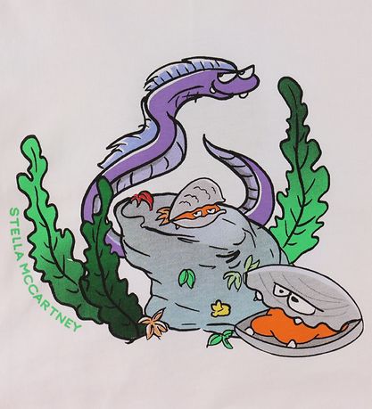 Stella McCartney Kids T-shirt - Hvid m. Tryk Stella McCartney Kids T-shirt - Hvid m. Tryk