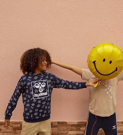 Hummel Hættetrøje - HmlAlmar - Black Iris Hummel Hættetrøje - HmlAlmar - Black Iris