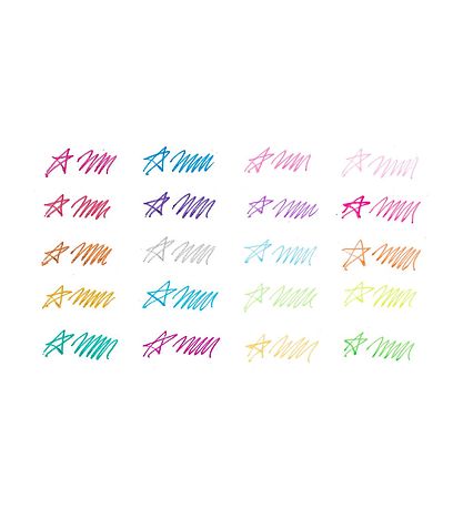 Ooly Kuglepenne - 20 stk - Gel - Mini Doodlers - Multifarvet Ooly Kuglepenne - 20 stk - Gel - Mini Doodlers - Multifarvet