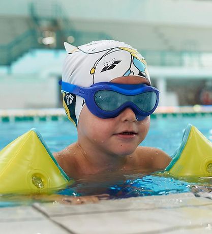 Arena Swim Goggles - Spider Kids Mask - Light Blue/Blue