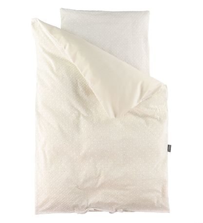 Nørgaard Madsens Sengetøj - Baby - Natur Broderi m. Hulmønster Nørgaard Madsens Sengetøj - Baby - Natur Broderi m. Hulmønster