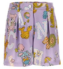 Moschino Shorts - Lilla m. Print Moschino Shorts - Lilla m. Print