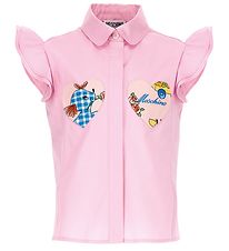 Moschino Skjorte - Rosa m. Hjerter Moschino Skjorte - Rosa m. Hjerter