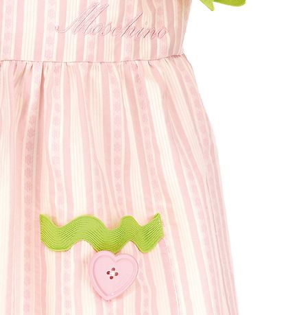 Moschino Kjole - Rosastribet/Neongrøn