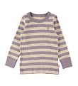 Katvig Bluse - Lilla/Beige Stribet Katvig Bluse - Lilla/Beige Stribet