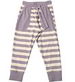 Katvig Bukser - Lilla/Beige Stribet Katvig Bukser - Lilla/Beige Stribet