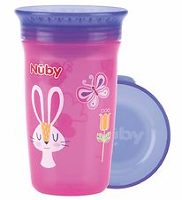 Nuby Drikkekop - 300ml - Pink m. Print Nuby Drikkekop - 300ml - Pink m. Print