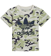 adidas Originals T-shirt - Orbit Grey/Magic Lime/Shadow Navy adidas Originals T-shirt - Orbit Grey/Magic Lime/Shadow Navy