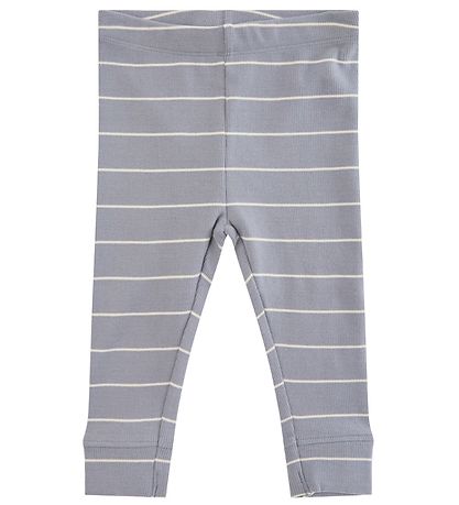 Sofie Schnoor Leggings - Stribet - Stone Blue Sofie Schnoor Leggings - Stribet - Stone Blue