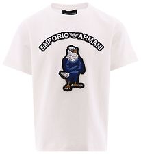 Emporio Armani T-Shirt - Wit m. Adelaar Emporio Armani T-Shirt - Wit m. Adelaar