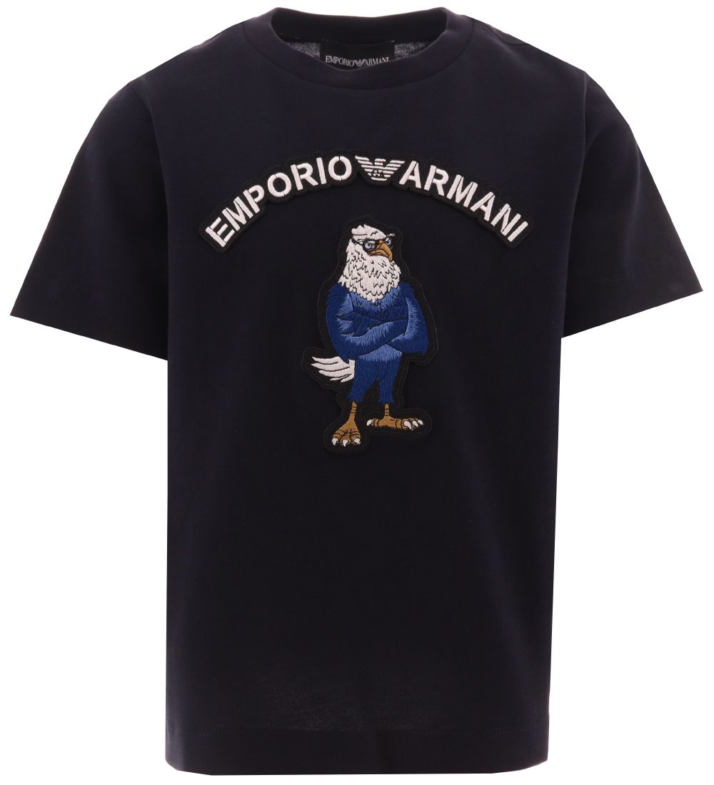 Emporio Armani T-Shirt - Navy m. Adler - Emporio Armani - 10 Jahre (140) - T-Shirts