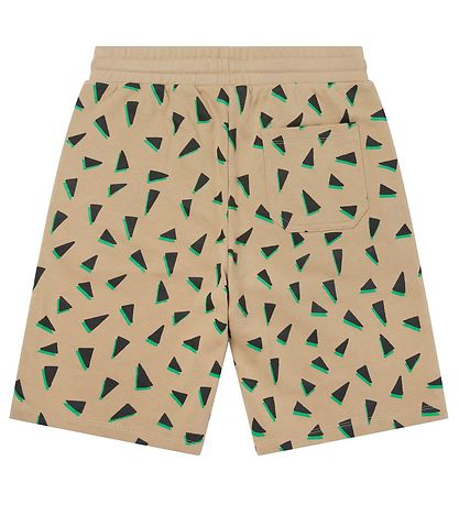 Stella McCartney Kids Sweatshorts - Beige/Sort m. Print Stella McCartney Kids Sweatshorts - Beige/Sort m. Print