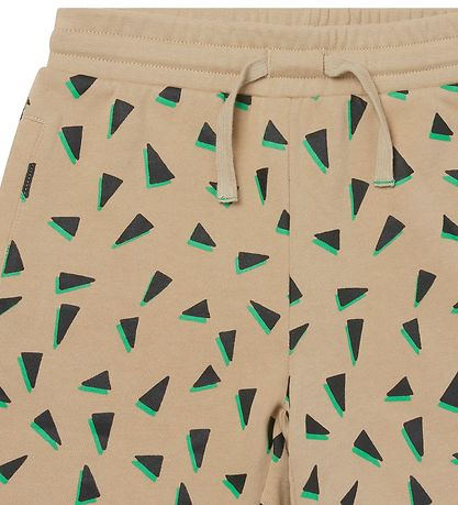 Stella McCartney Kids Sweatshorts - Beige/Sort m. Print