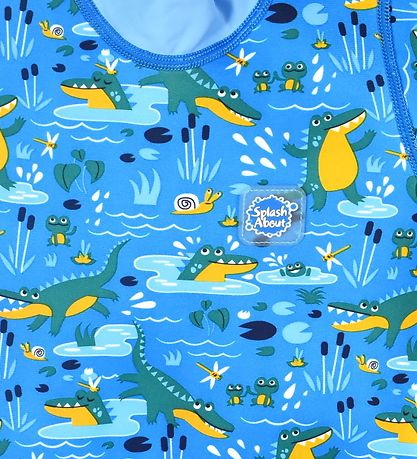 Splash About Våddragt - Happy Nappy -  UV50+ - Crocodile Swamp