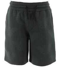 Emporio Armani Shorts - Grønstribet m. Logoer Emporio Armani Shorts - Grønstribet m. Logoer