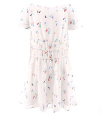 Emporio Armani Kjole - Hvid m. Print Emporio Armani Kjole - Hvid m. Print