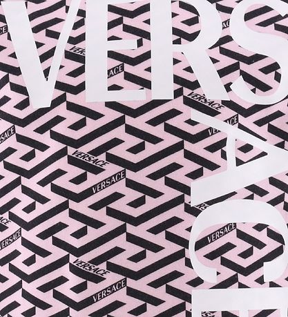 Versace T-shirt - Rosa/Sort m. Print Versace T-shirt - Rosa/Sort m. Print