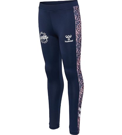 Hummel Tights - hmlFSK Joy - Black Iris/Heather Rose