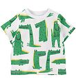 Stella McCartney Kids T-shirt - Hvid m. Krokodiller Stella McCartney Kids T-shirt - Hvid m. Krokodiller