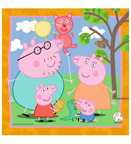 Ravensburger 직소 퍼즐 - 3x49 조각 - Peppa Pig - 가족