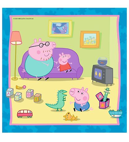 Ravensburger 직소 퍼즐 - 3x49 조각 - Peppa Pig - 가족