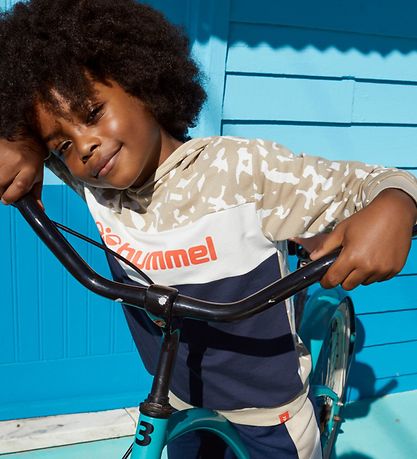 Hummel Hættetrøje - HmlLuke - Humus/Black Iris