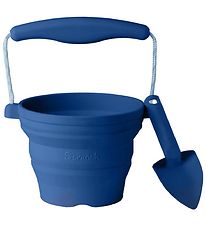 Scrunch Foldbar Spand m. Skovl - 11x9 cm - Midnight Blue Scrunch Foldbar Spand m. Skovl - 11x9 cm - Midnight Blue
