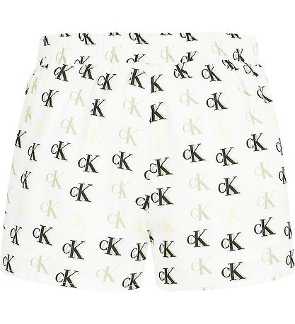 Calvin Klein Shorts - Monogram - Hvid/Grøn
