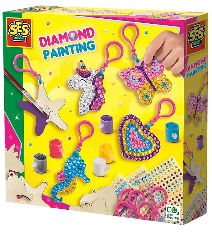 Ses Creative - Mal Med Diamanter - Nøglevedhæng - (s14702)