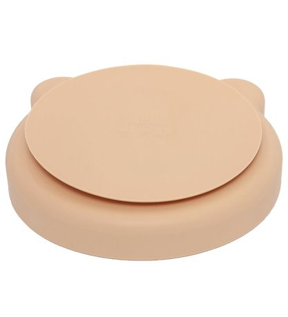 Petit Monkey Plate w. Suction Cup - Silicone - Bear - Honey Petit Monkey Plate w. Suction Cup - Silicone - Bear - Honey