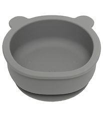 Petit Monkey Skål m. Sugekop - Silikone - Bear - Pewter Green Petit Monkey Skål m. Sugekop - Silikone - Bear - Pewter Green