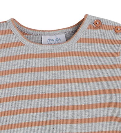 Noa Noa miniature T-shirt - Rib - Art Grey Melange Noa Noa miniature T-shirt - Rib - Art Grey Melange