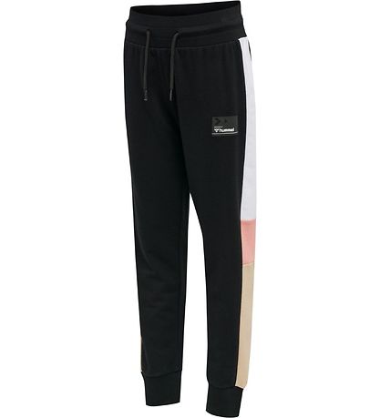 Hummel Bukser - HmlMia - Sort/Hvid/Rosa/Beige Hummel Bukser - HmlMia - Sort/Hvid/Rosa/Beige