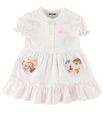 Moschino Kjole - Hvid m. Hjerter Moschino Kjole - Hvid m. Hjerter