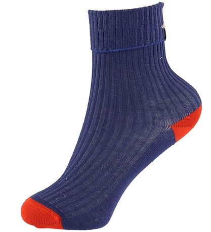 Mini Rodini Sokker - 2-pack - Blå/Rosa Mini Rodini Sokker - 2-pack - Blå/Rosa