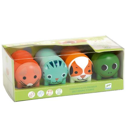 Djeco Stempelsett - 4-pack - Garden Animals