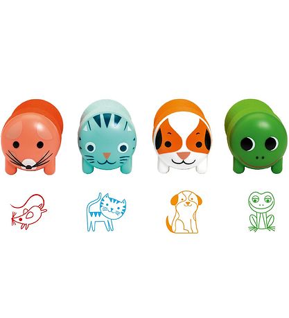 Djeco Stempelsett - 4-pack - Garden Animals